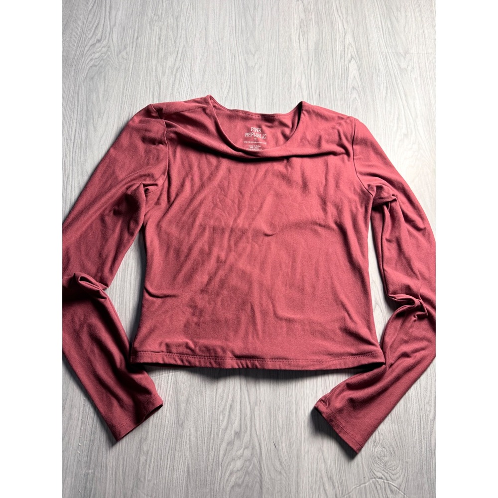 Pink Republic Womens Autumn Ruby Long Sleeve Crop Top Shirt  Medium